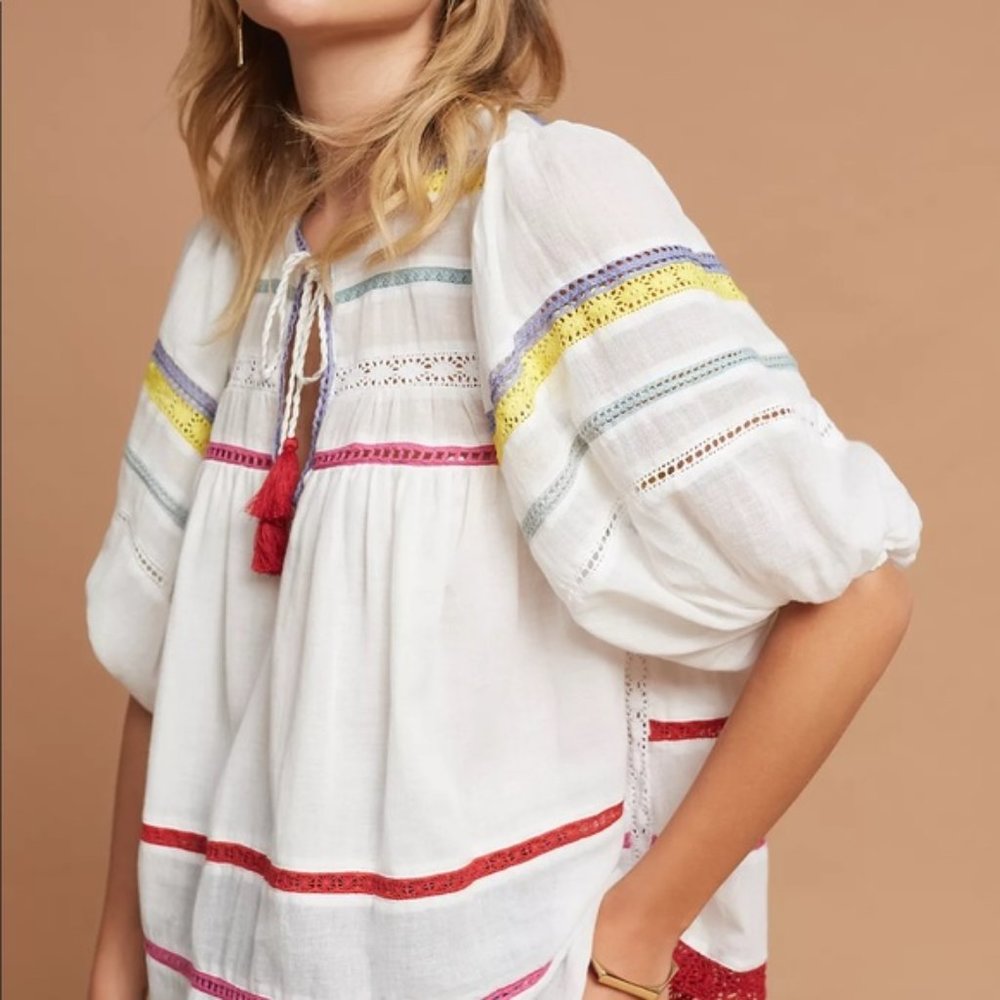 Carolina K Rockaway Peasant Blouse